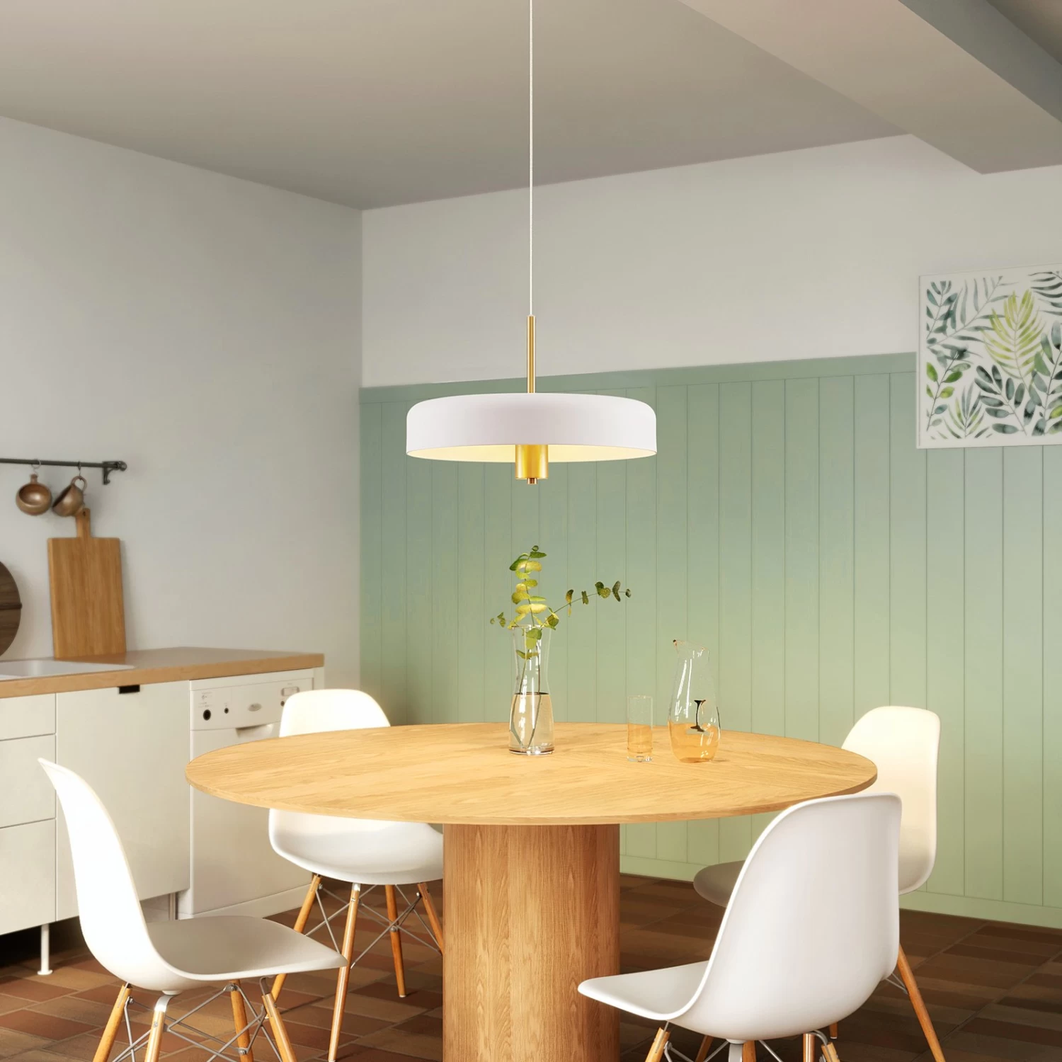 Lucande Filoreta Pendellampe, 45 Cm, Weiß – Bild 2