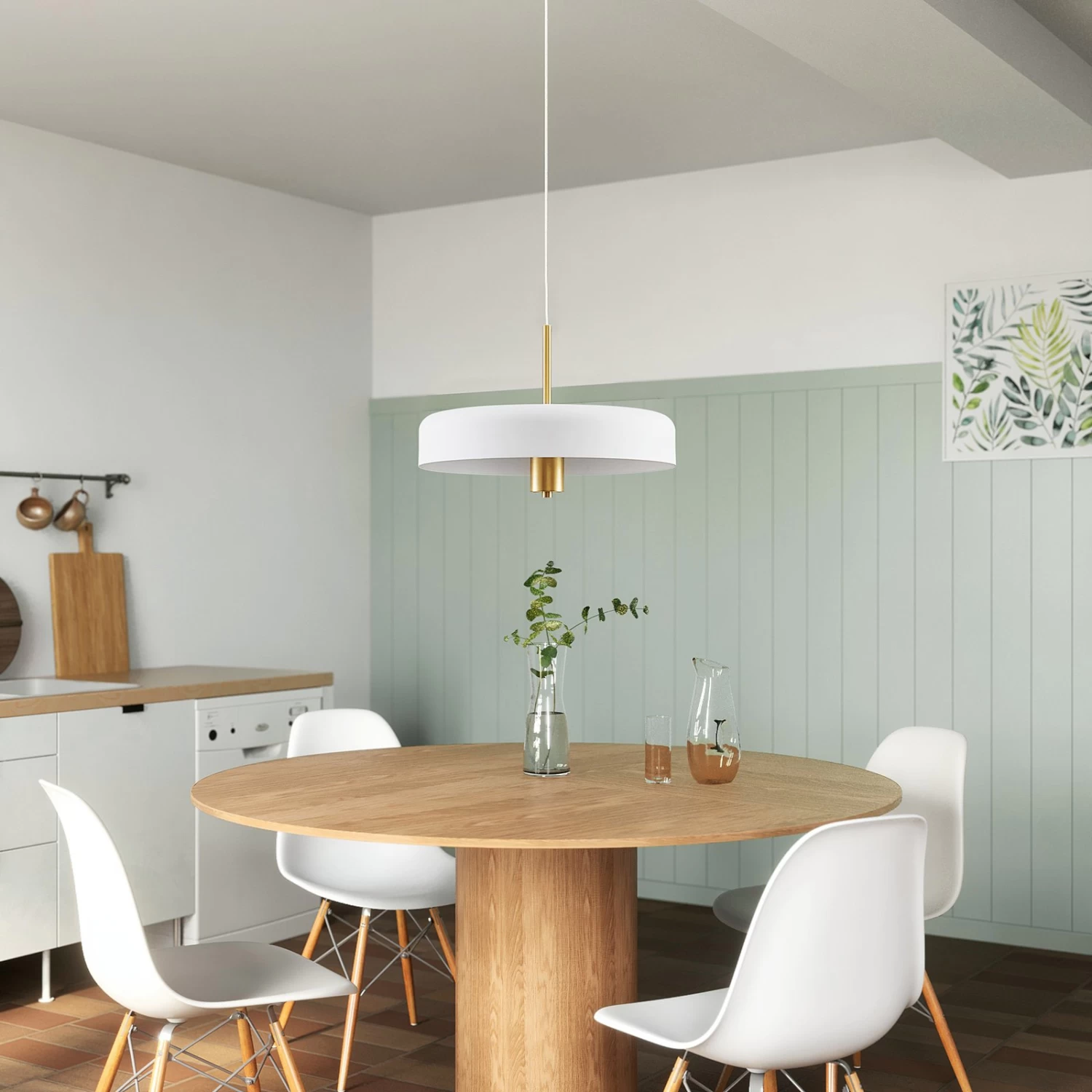 Lucande Filoreta Pendellampe, 45 Cm, Weiß – Bild 3