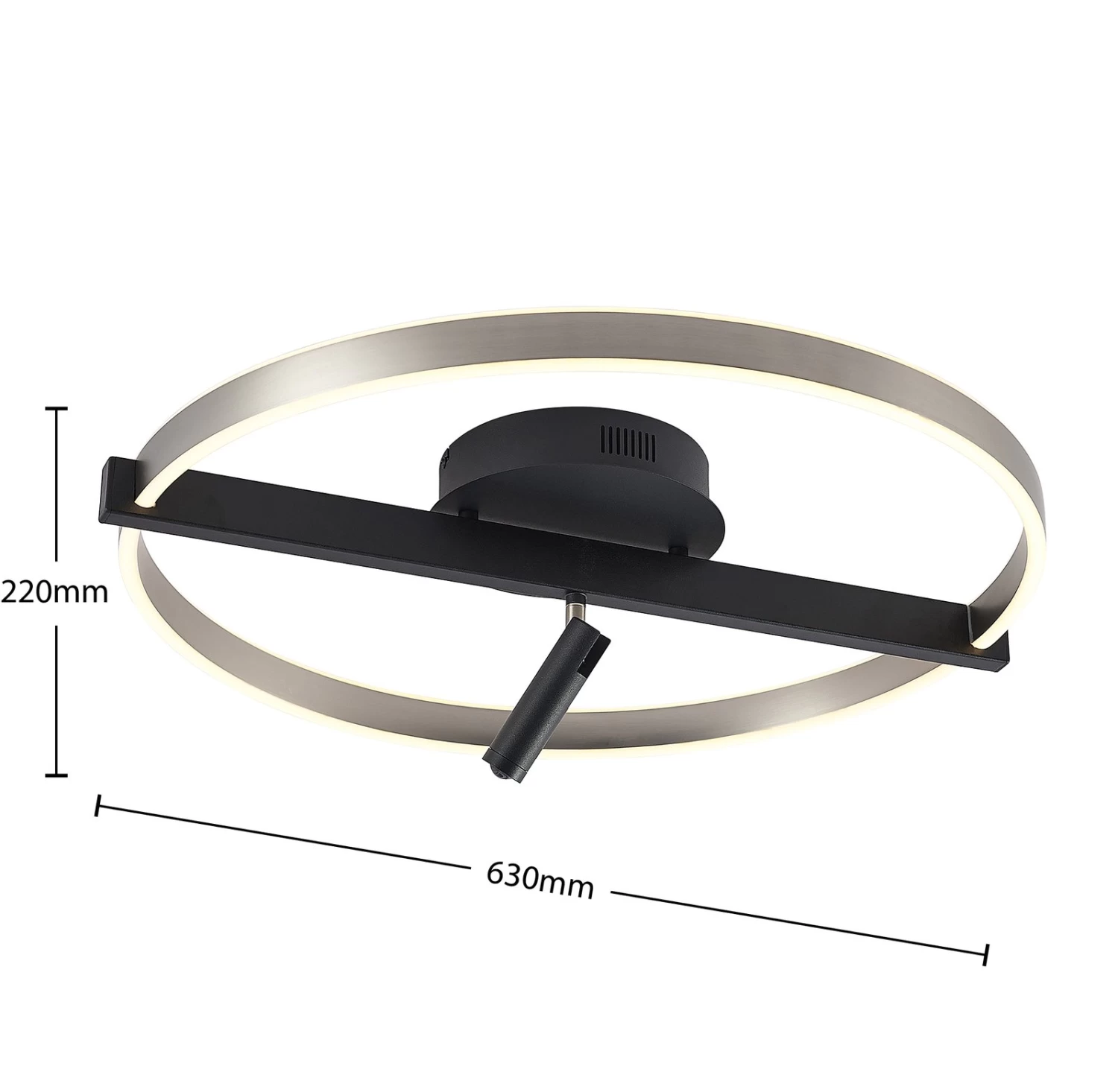 Lucande Matwei LED-Deckenlampe Ringförmig, Nickel – Bild 7