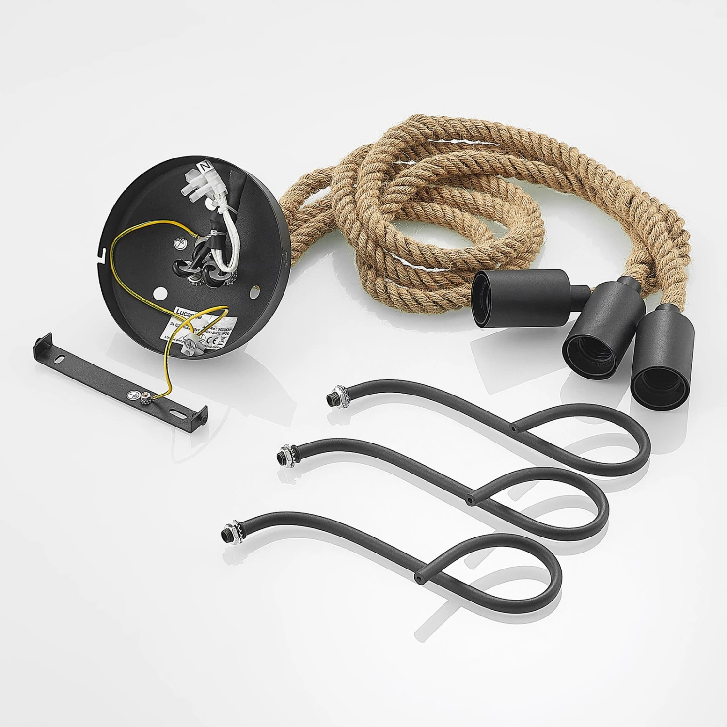 Lucande Ropina Deckenleuchte, Dreiflammig â Bild 9