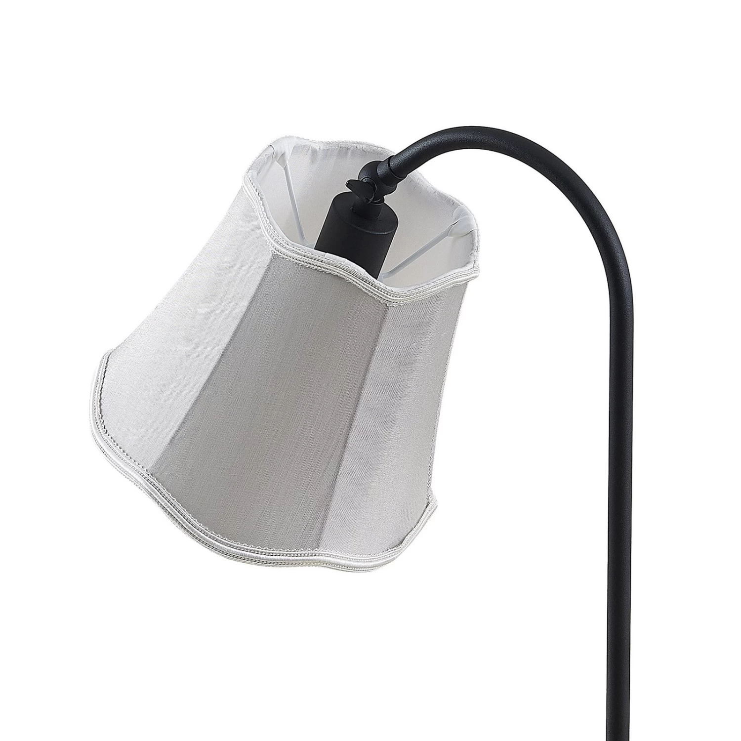 Lucande Binta Stofftischlampe, Vintage, Silbergrau â Bild 7