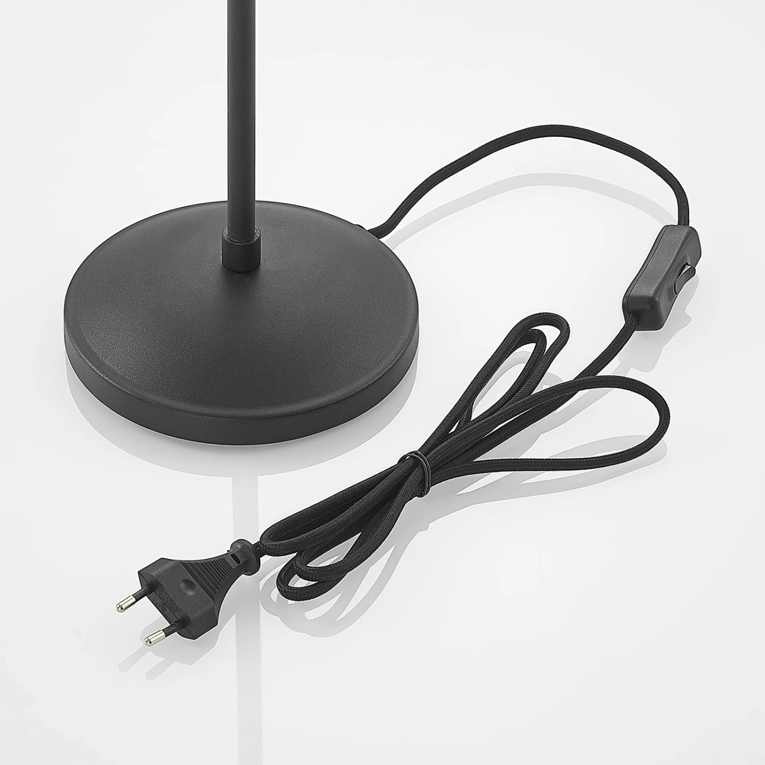 Lucande Binta Stofftischlampe, Vintage, Silbergrau â Bild 8