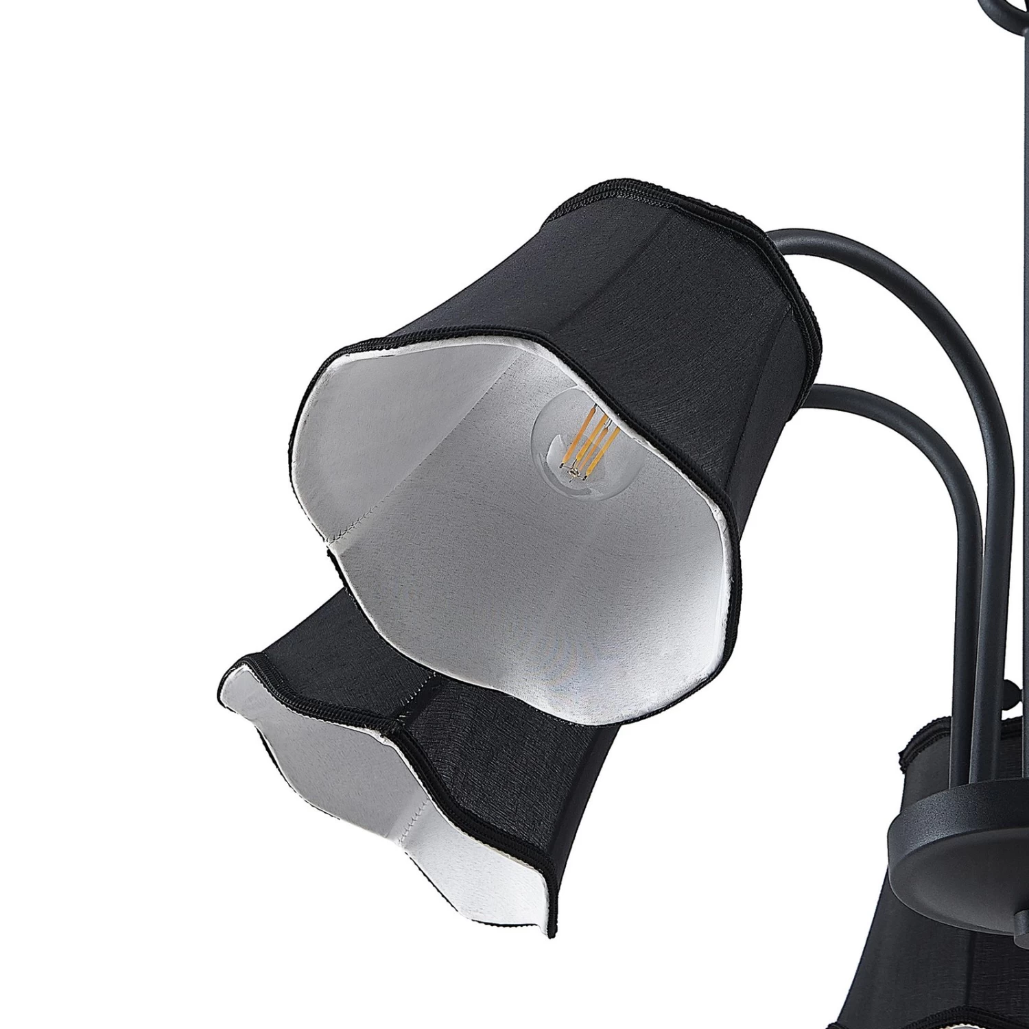 Lucande Binta Hängelampe, Fünfflammig, Schwarz – Bild 7