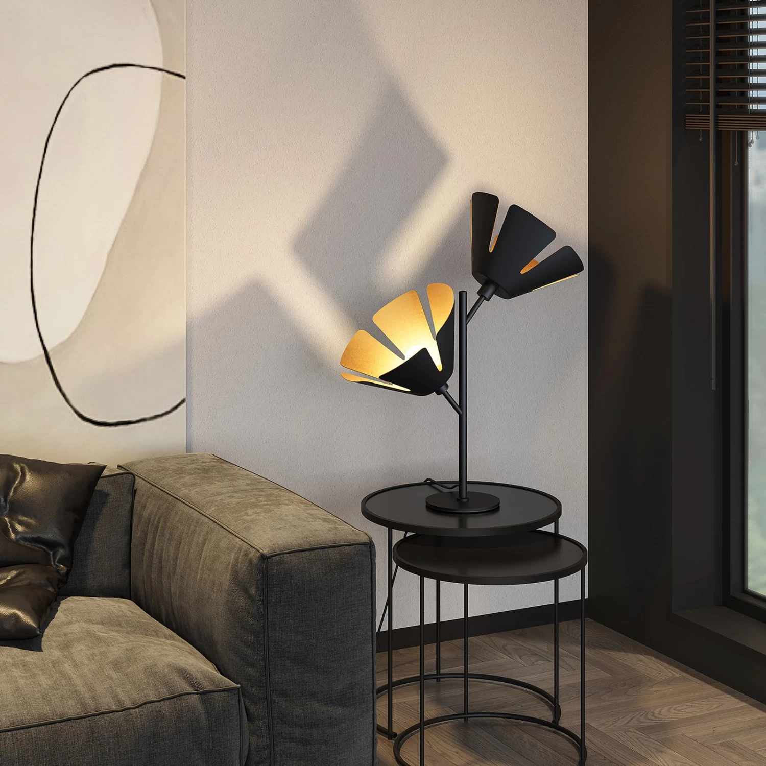 Lucande Jemmily Tischleuchte, Zweiflammig â Bild 2