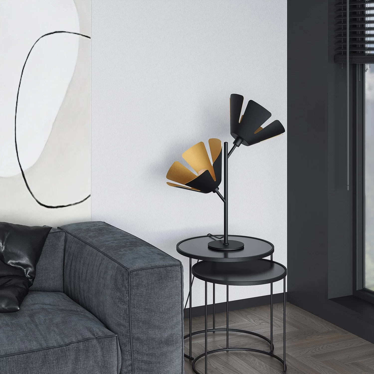 Lucande Jemmily Tischleuchte, Zweiflammig â Bild 3