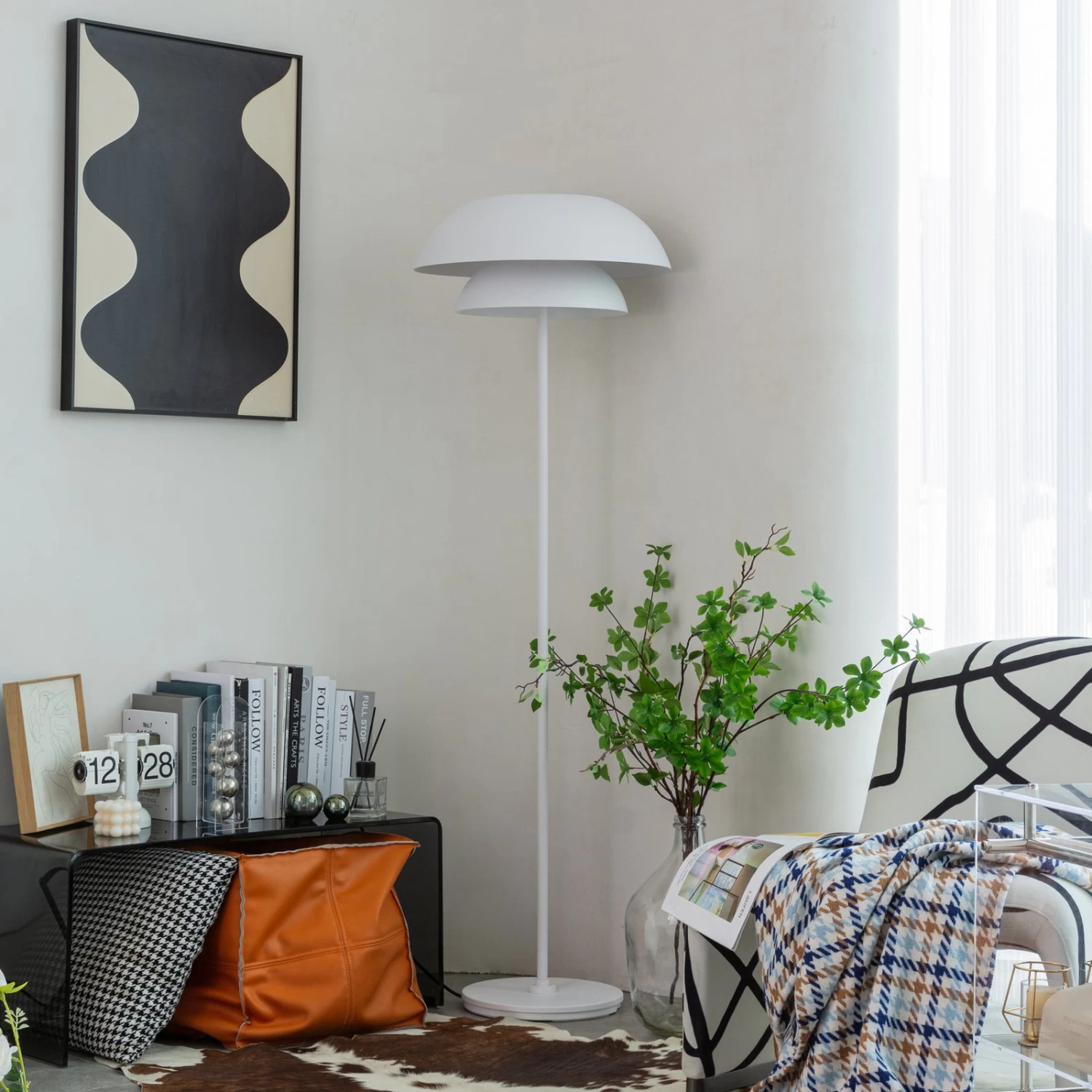 Lucande Kellina Stehleuchte In Weiß – Bild 2