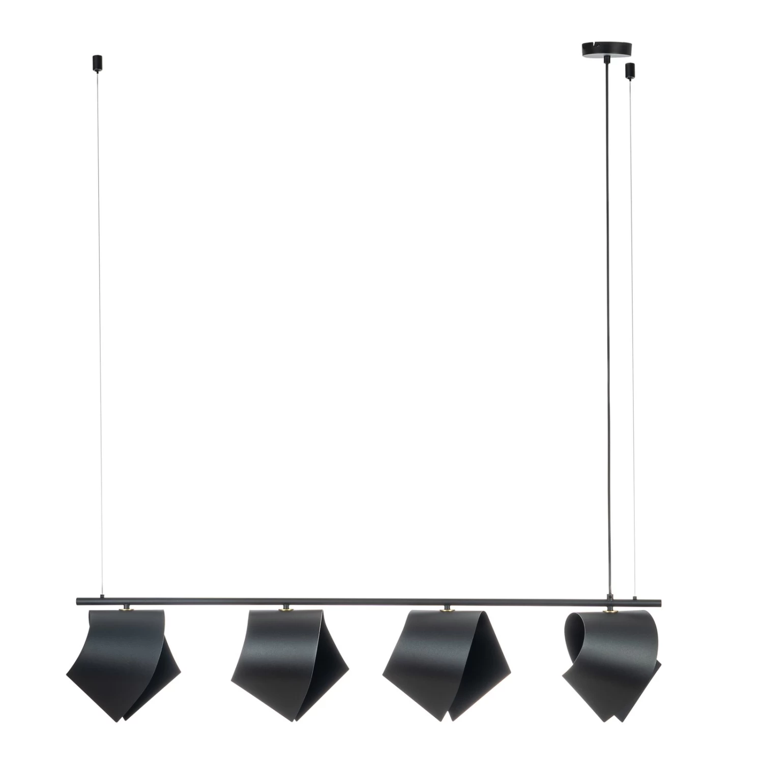 Lucande Mikolay Hängeleuchte, Vierflammig, Schwarz – Bild 3