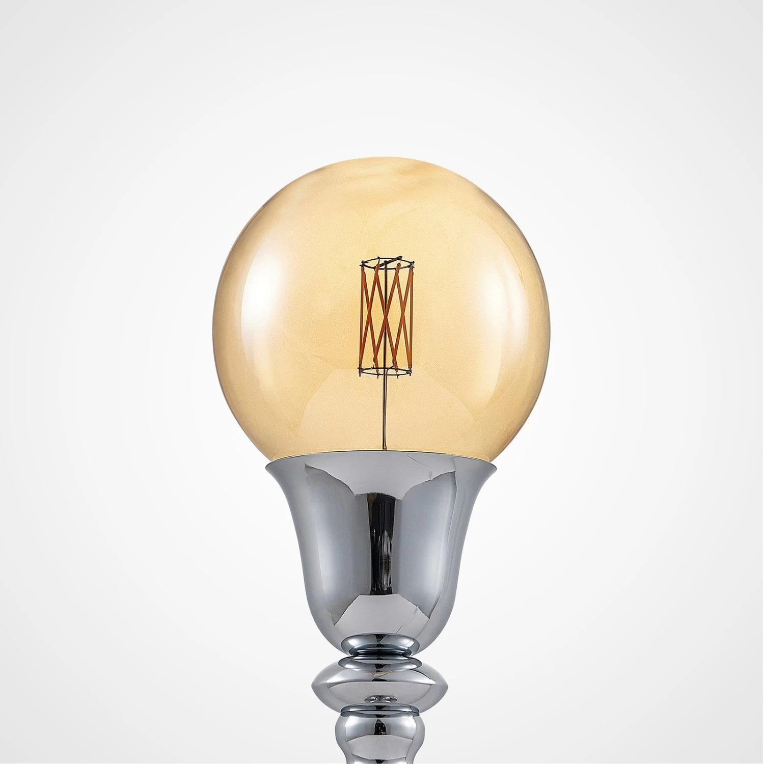 Lucande Gesja Tischleuchte, Schirmlos, Chrom â Bild 4