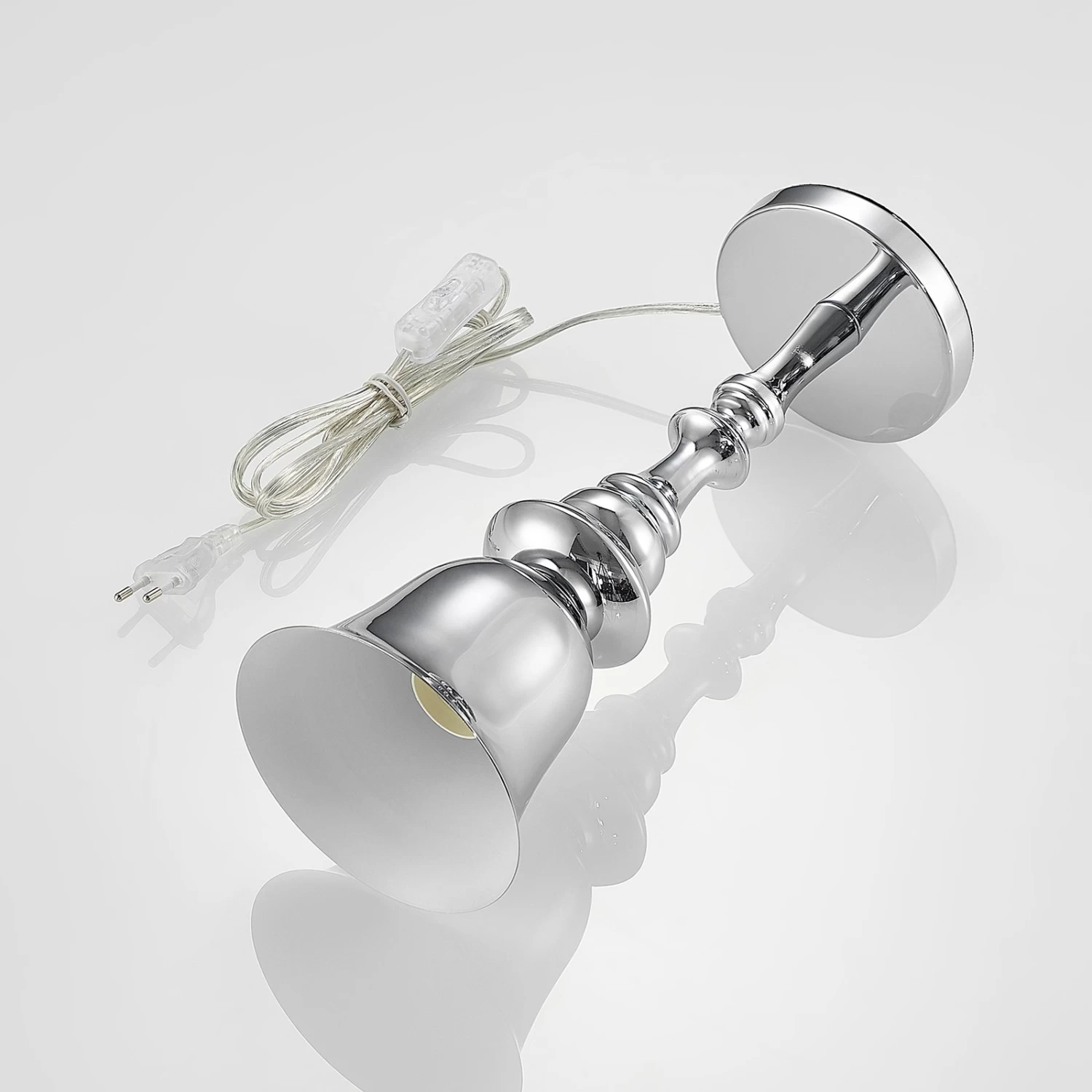 Lucande Gesja Tischleuchte, Schirmlos, Chrom â Bild 8