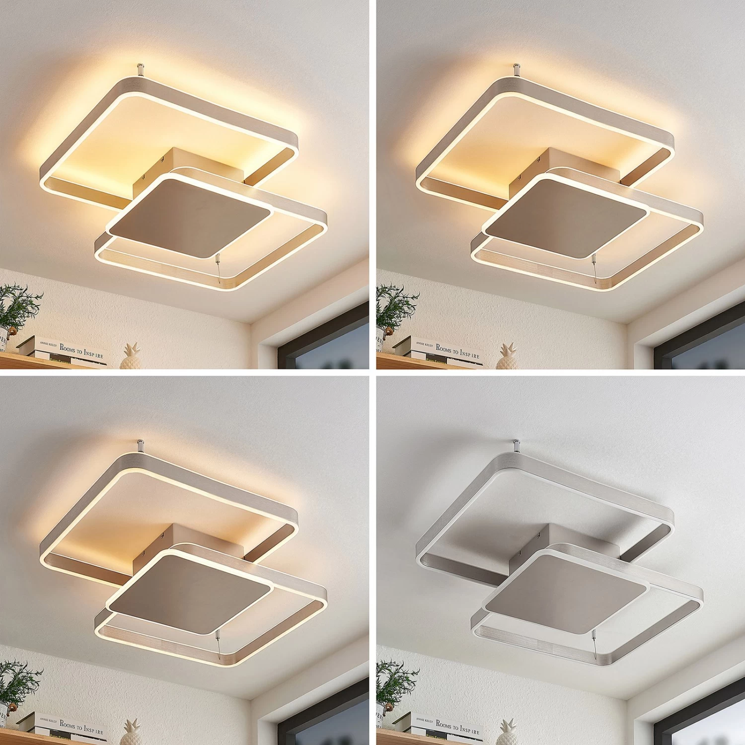 Lucande Kadira LED-Deckenlampe, 70 Cm, Nickel â Bild 2