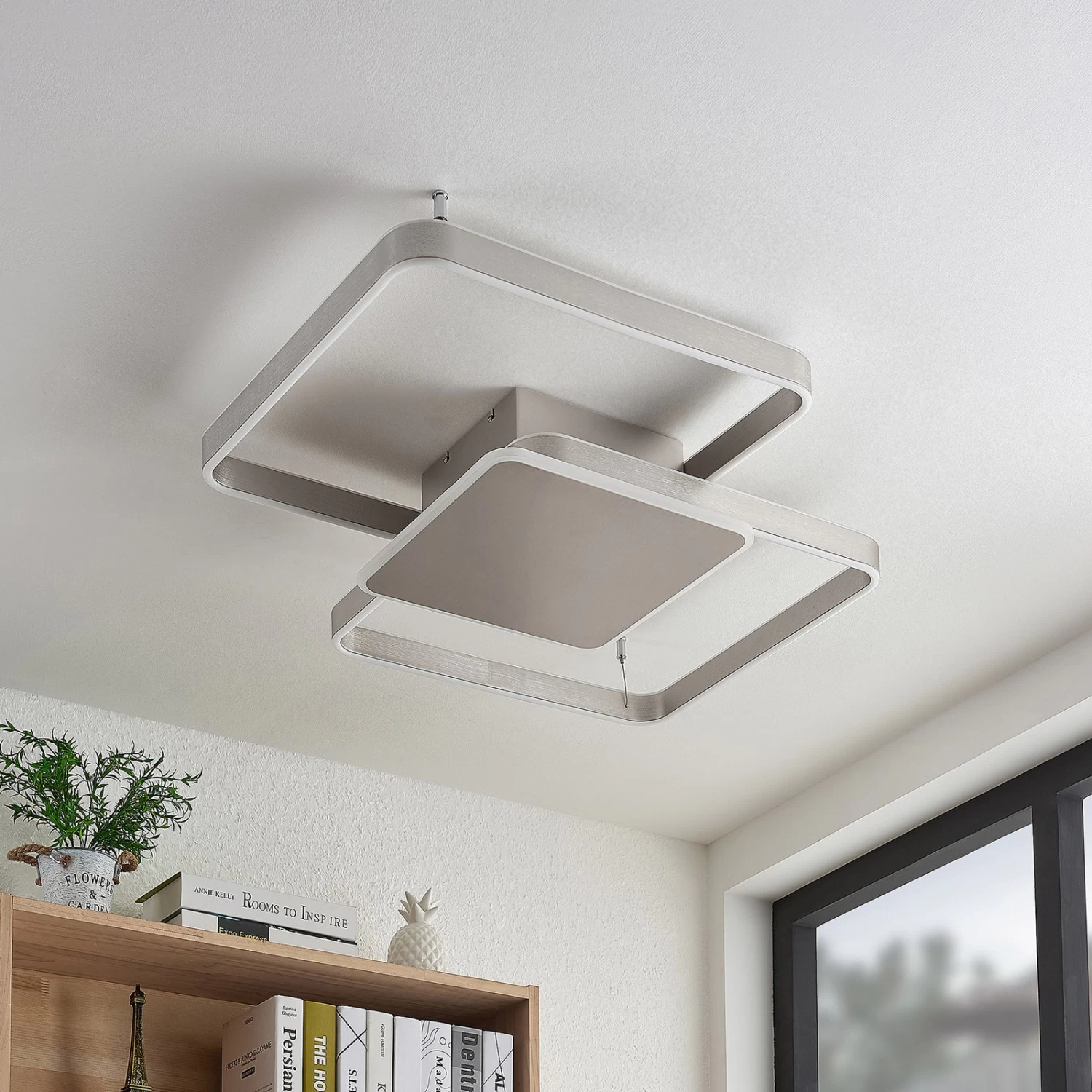 Lucande Kadira LED-Deckenlampe, 70 Cm, Nickel â Bild 3