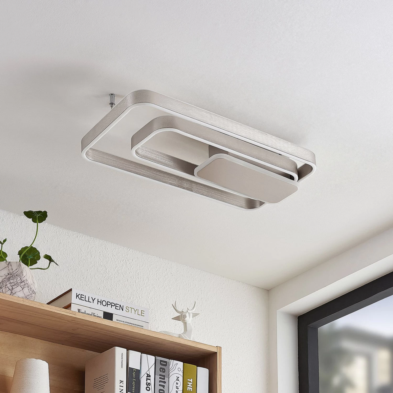 Lucande Kadira LED-Deckenlampe, 60 Cm, Nickel â Bild 3