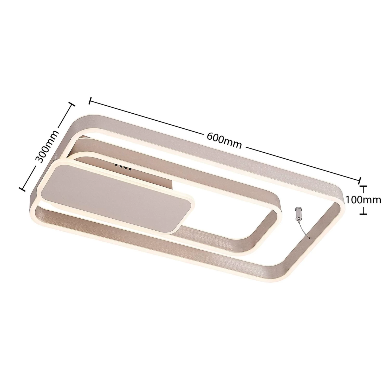 Lucande Kadira LED-Deckenlampe, 60 Cm, Nickel â Bild 5