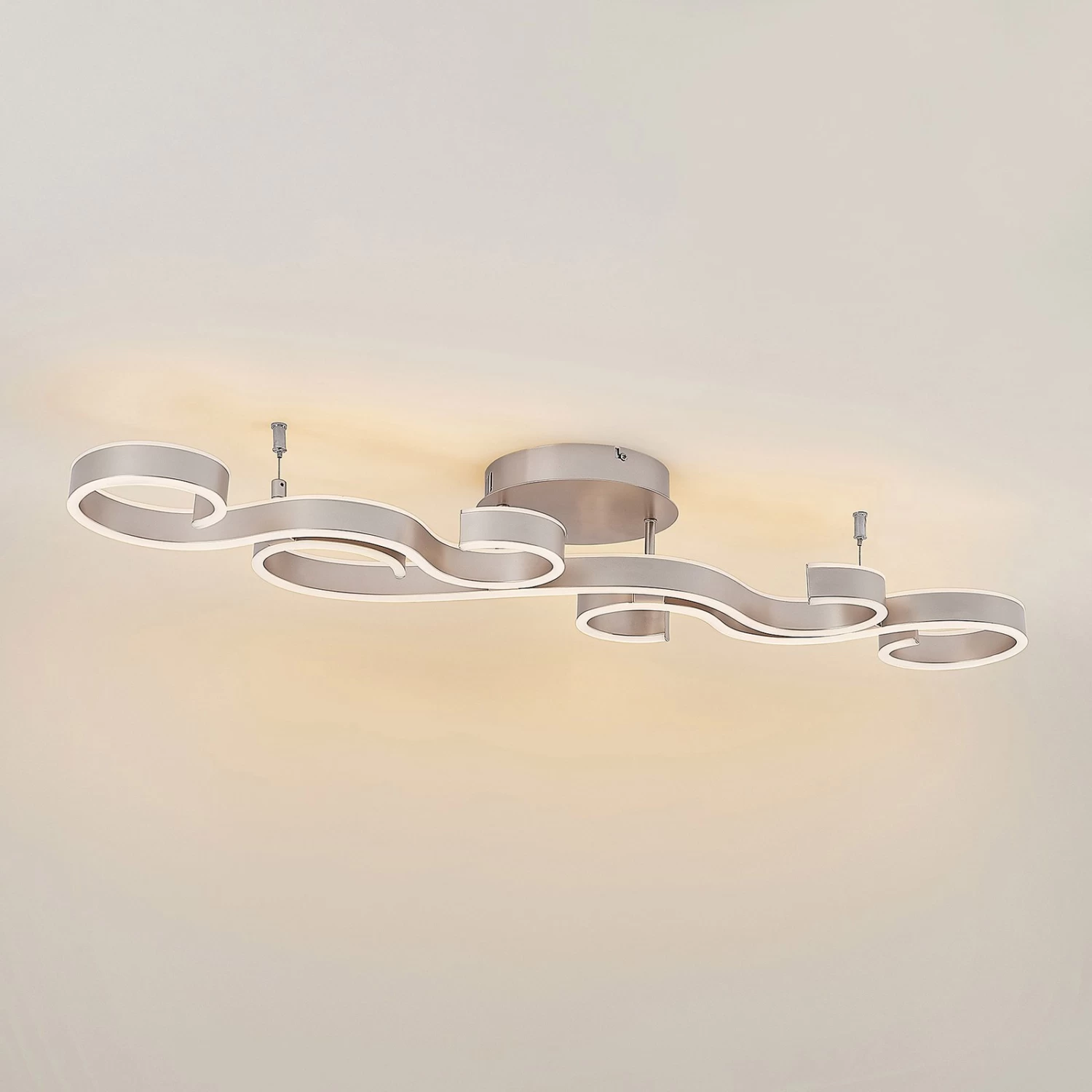 Lucande Admira LED-Deckenlampe, 101 Cm Nickel â Bild 6