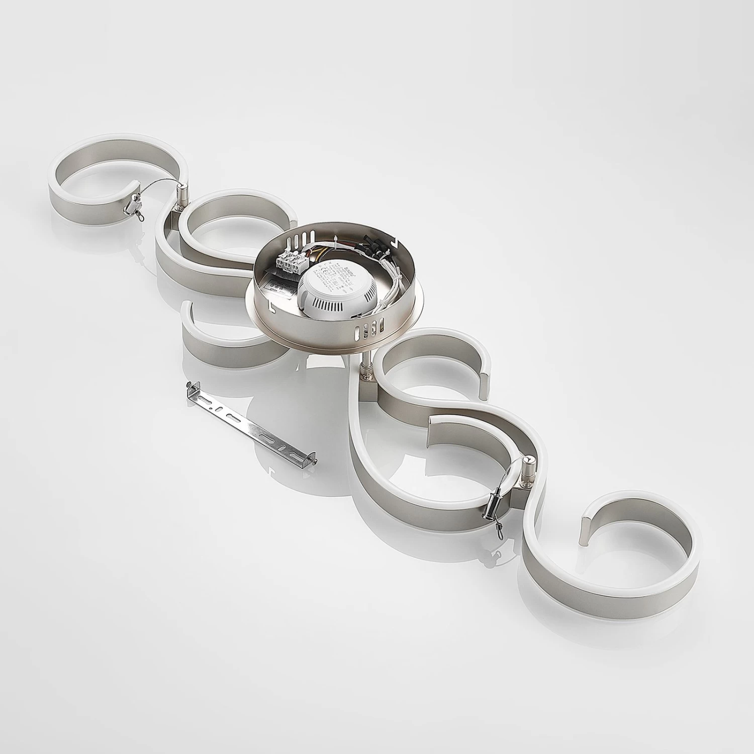 Lucande Admira LED-Deckenlampe, 101 Cm Nickel â Bild 9