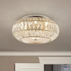Lucande Onivira Kristall-Deckenleuchte, Rund