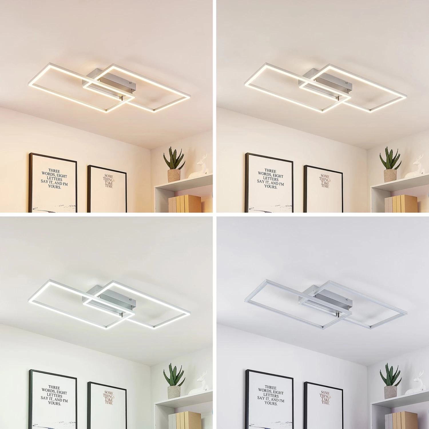 Lucande Muir LED-Deckenlampe, Rechteckig, CCT – Bild 5