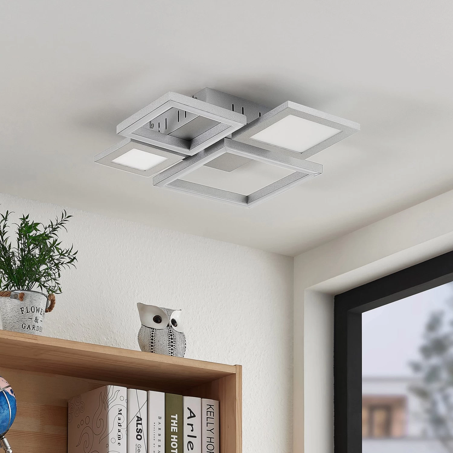 Lucande Narumi LED-Deckenlampe CCT, 38 Cm, Weiß – Bild 3