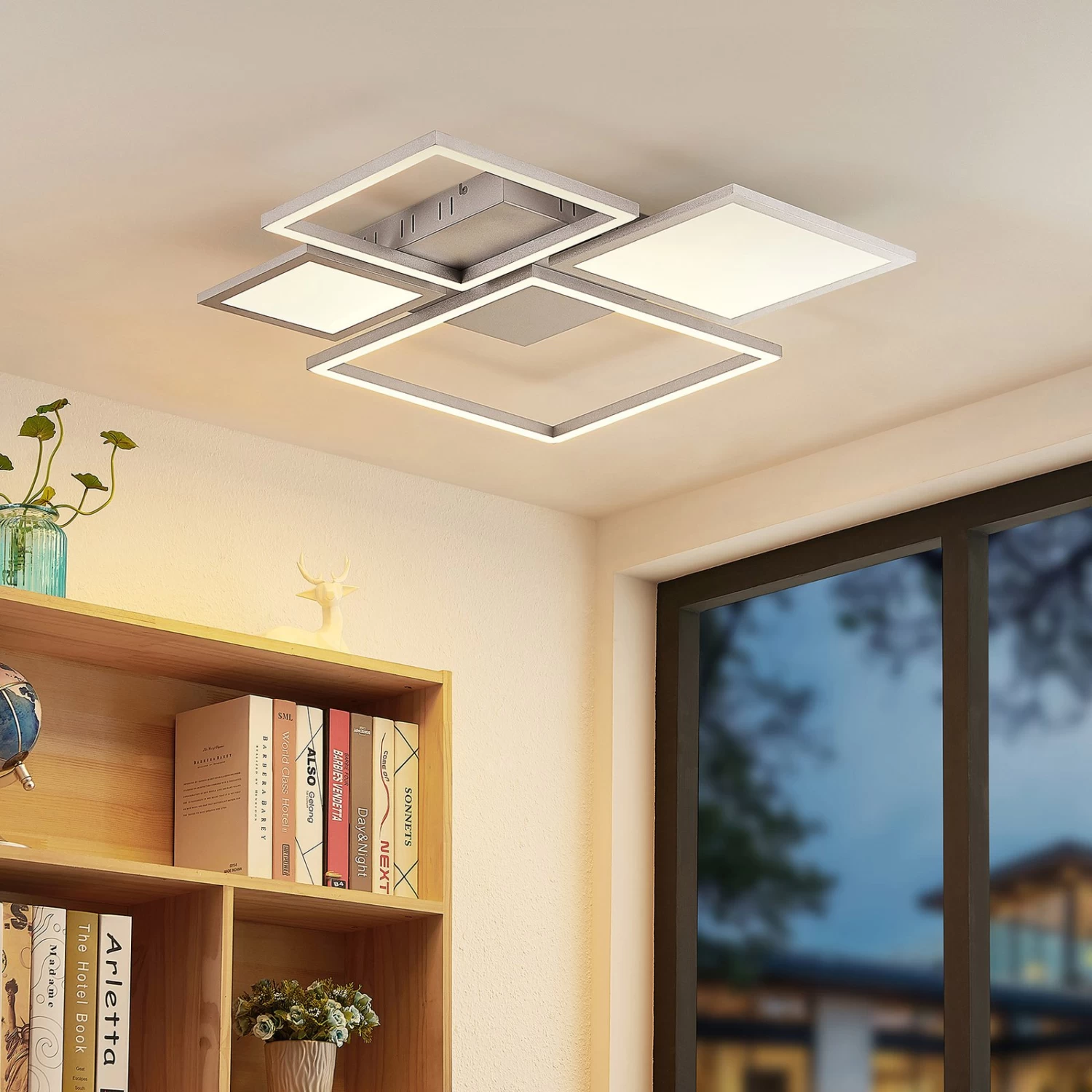 Lucande Narumi LED-Deckenlampe CCT, 75 Cm, Weiß – Bild 2