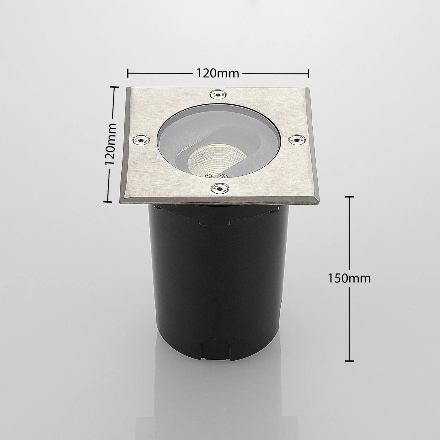 Lucande Doris - LED-Bodeneinbaustrahler, Eckige Form – Bild 4