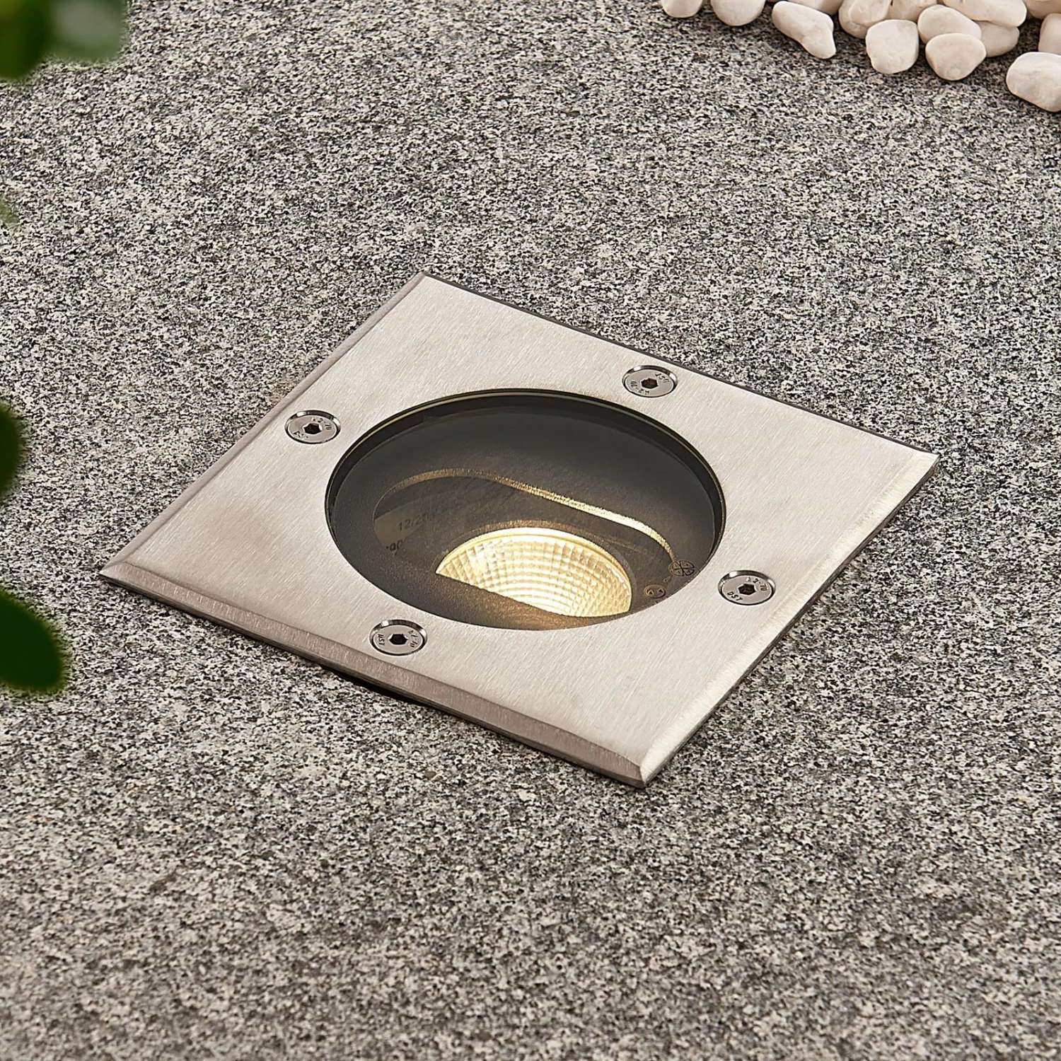 Lucande Doris - LED-Bodeneinbaustrahler, Eckige Form