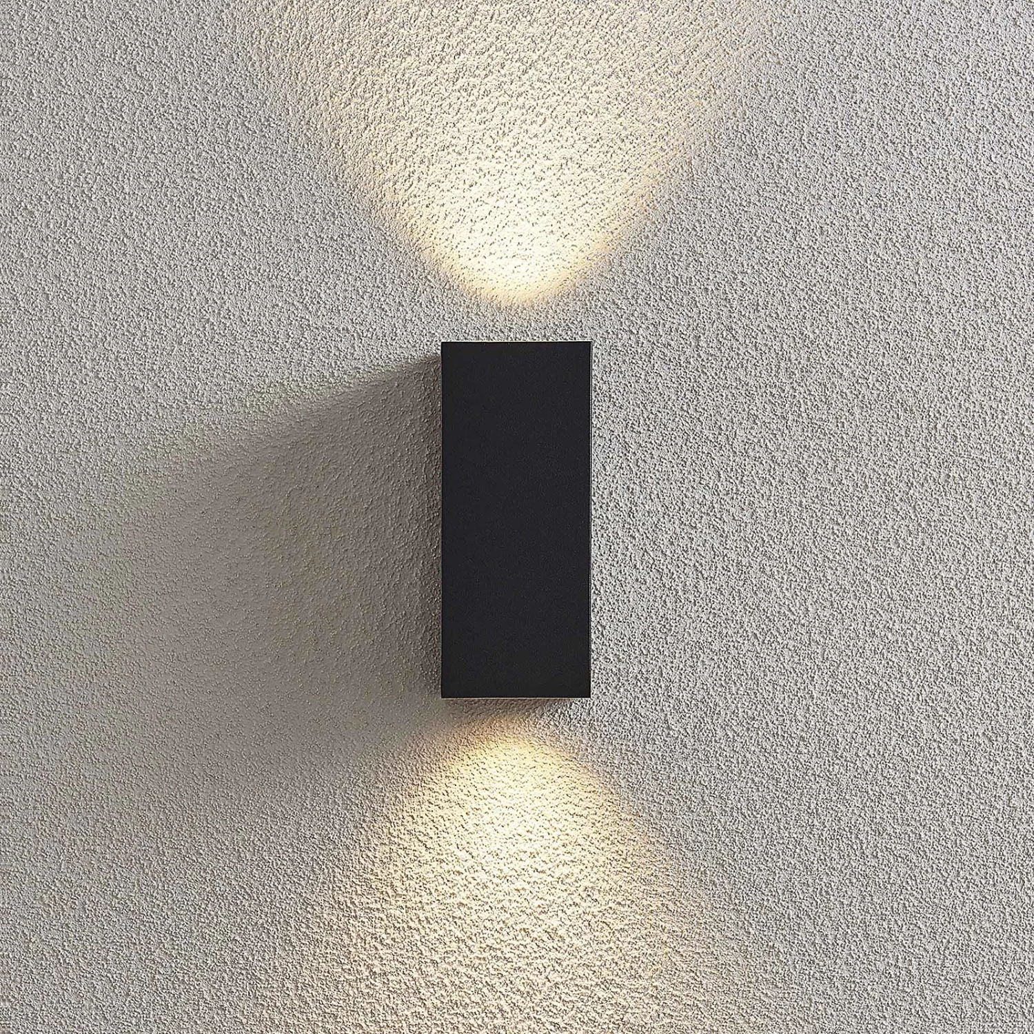 Lucande AuĂenwandstrahler Lavina, Dunkelgrau, GU10, 2-fl. â Bild 4