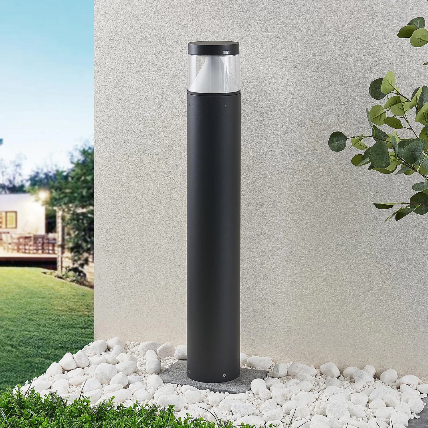 Lucande LED-Pollerleuchte Darja Aus Dunkelgrauem Alu 100cm – Bild 2