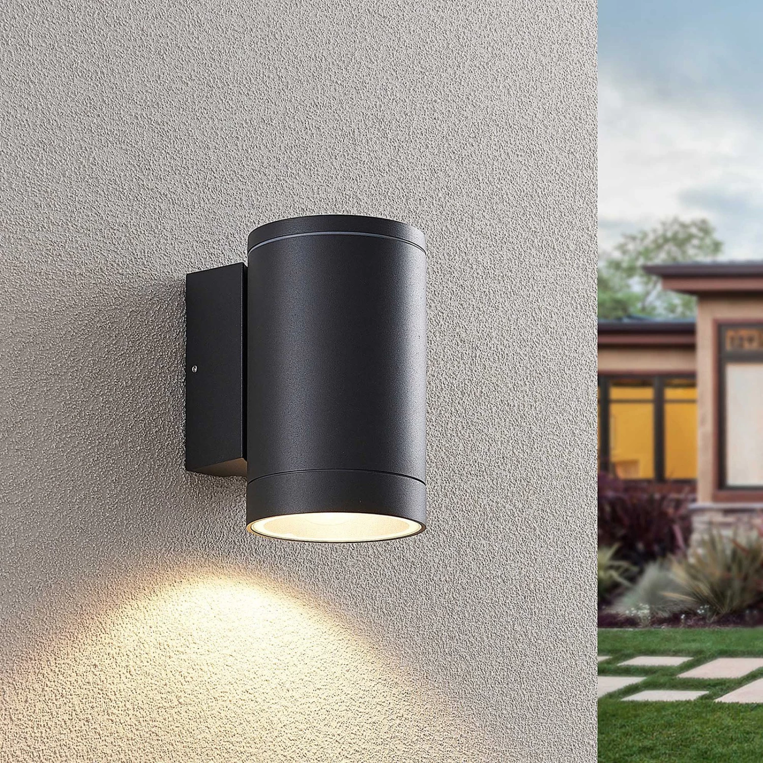 Lucande Thomke AuĂenwandlampe, E27, 1-flammig â Bild 2