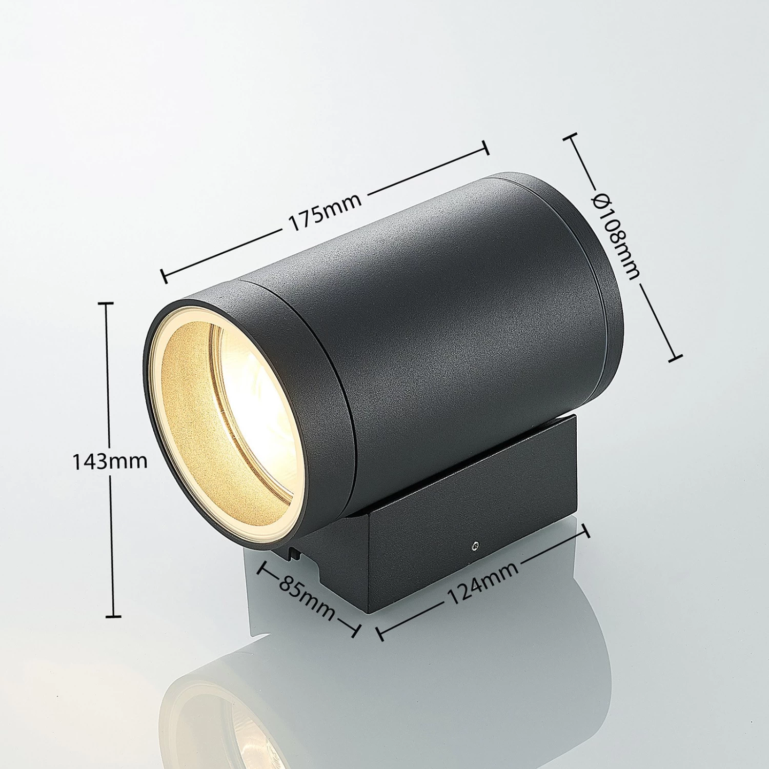 Lucande Thomke AuĂenwandlampe, E27, 1-flammig â Bild 4