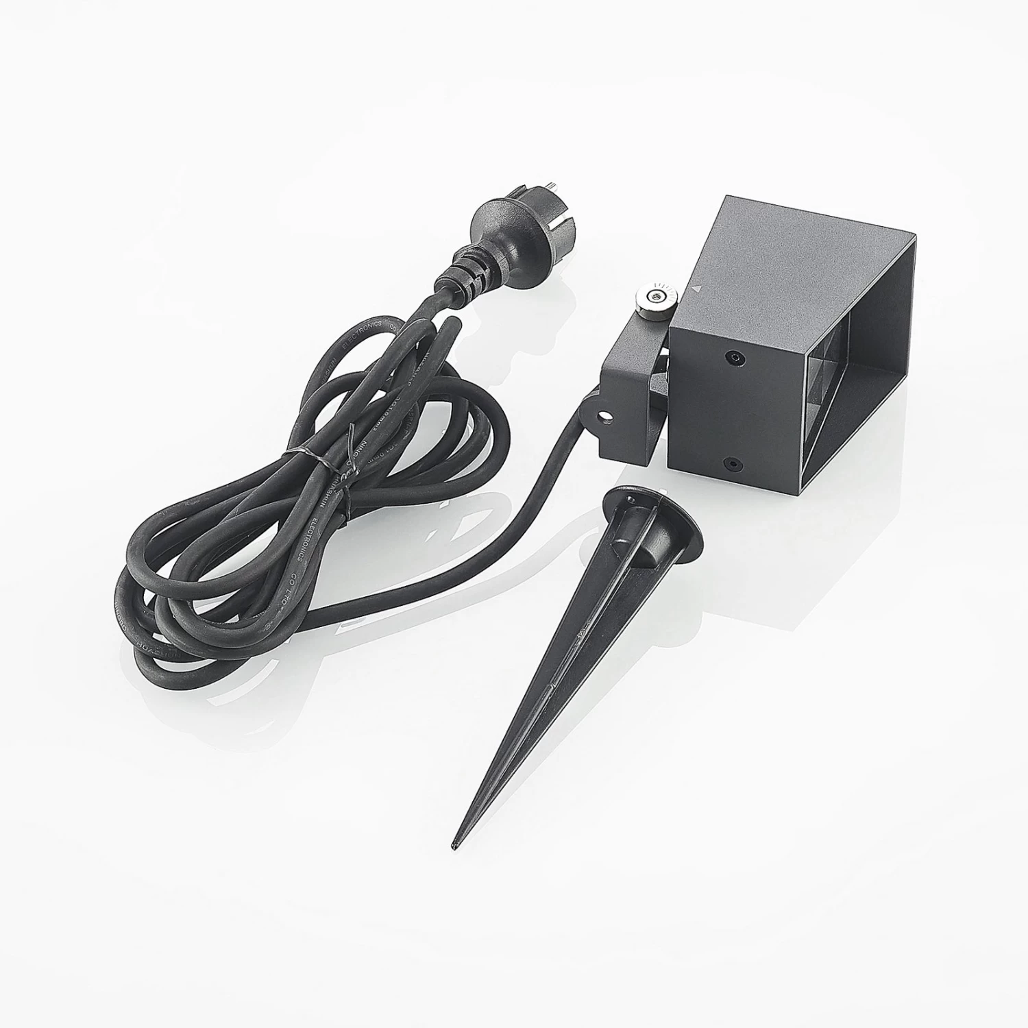 Lucande Friso LED-Erdspießaußenstrahler, Eckig – Bild 10