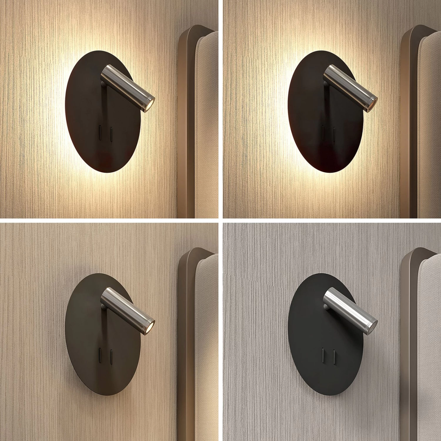 Lucande Kimo LED-Wandleuchte Oval Schwarz â Bild 2