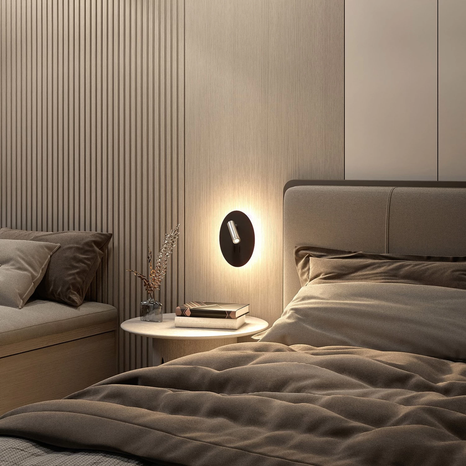 Lucande Kimo LED-Wandleuchte Oval Schwarz â Bild 3